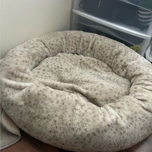 Small/Medium Leopard Print Dog Bed